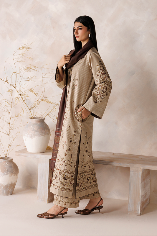UE-748 Embroidered Viscose Jacquard