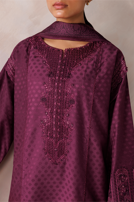 UE-747 Embroidered Viscose Jacquard