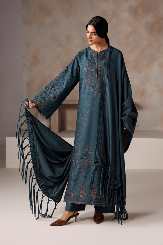 UE-745 Embroidered Viscose Jacquard