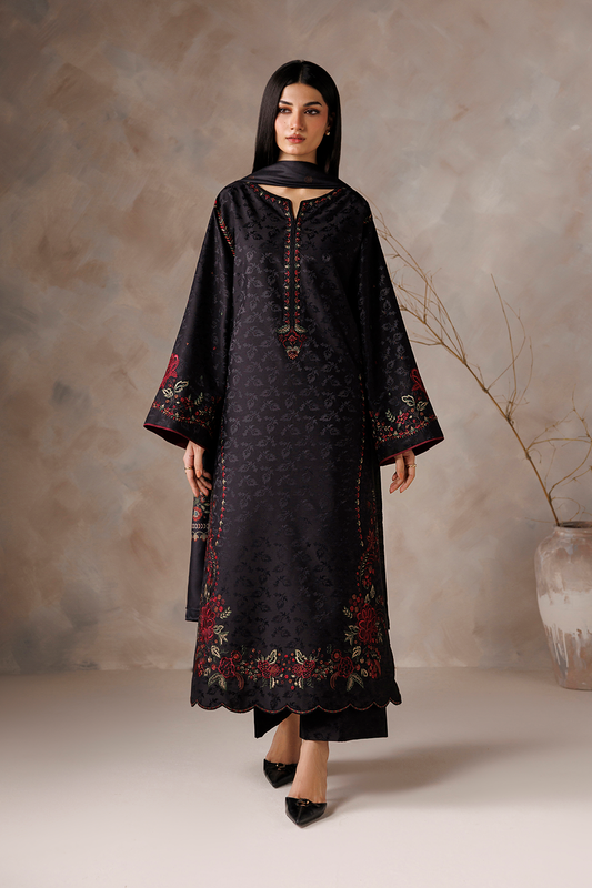 UE-739 Embroidered Viscose Jacquard