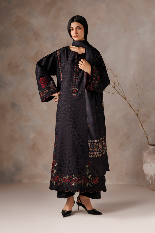 UE-739 Embroidered Viscose Jacquard