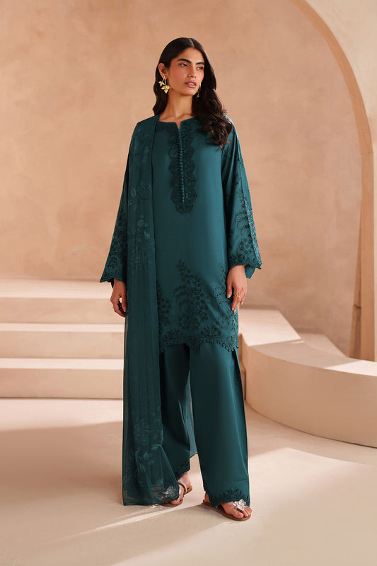 UE-594 Embroidered Lawn - Iznik