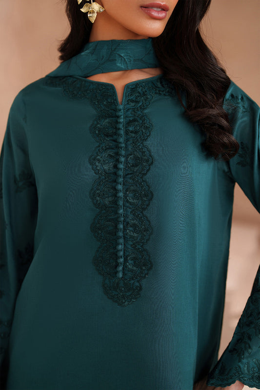 UE-594 Embroidered Lawn - Iznik