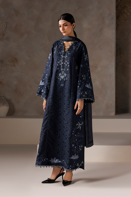 UE-742 Embroidered Viscose Jacquard