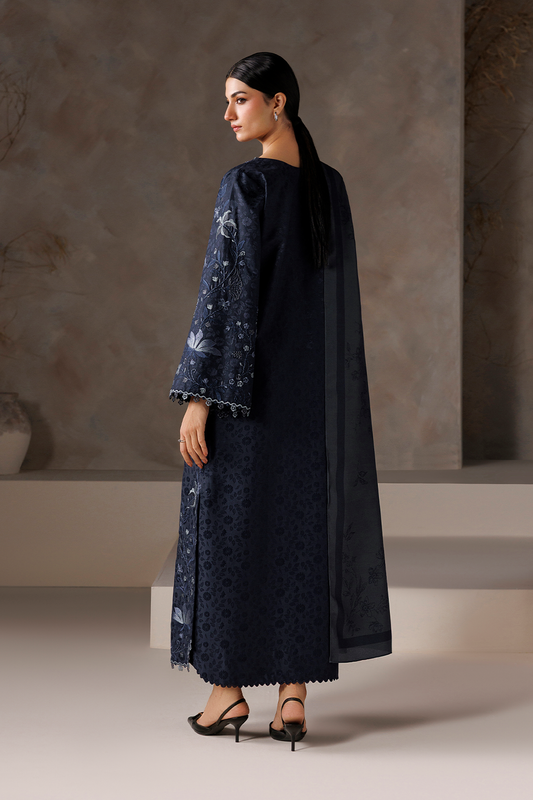 UE-742 Embroidered Viscose Jacquard
