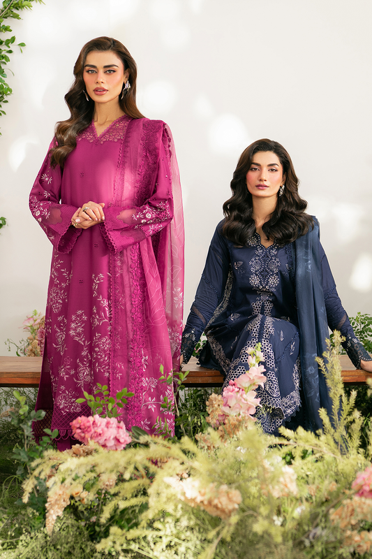 Embroidered Lawn dress - Iznik