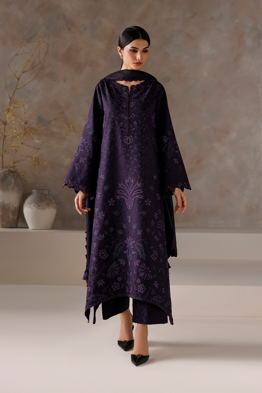 UE-744 Embroidered Viscose Jacquard