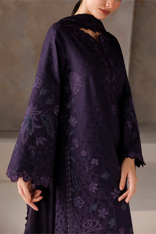 UE-744 Embroidered Viscose Jacquard