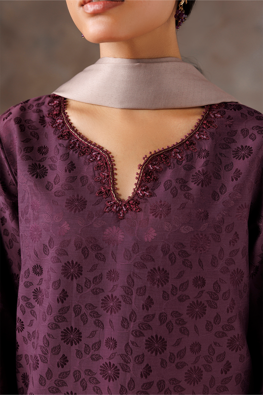 UE-740 Embroidered Viscose Jacquard