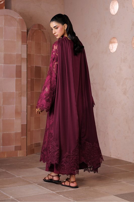 UE-702 Embroidered Lawn - Iznik