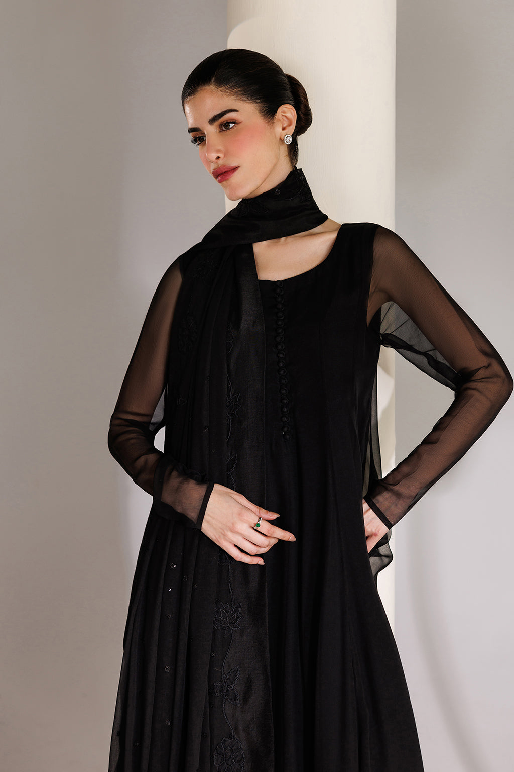 Black Ready to Wear Chiffon Dress