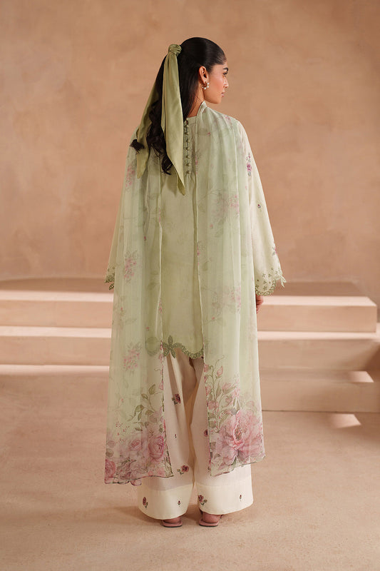 UE-606 Embroidered Lawn - Iznik