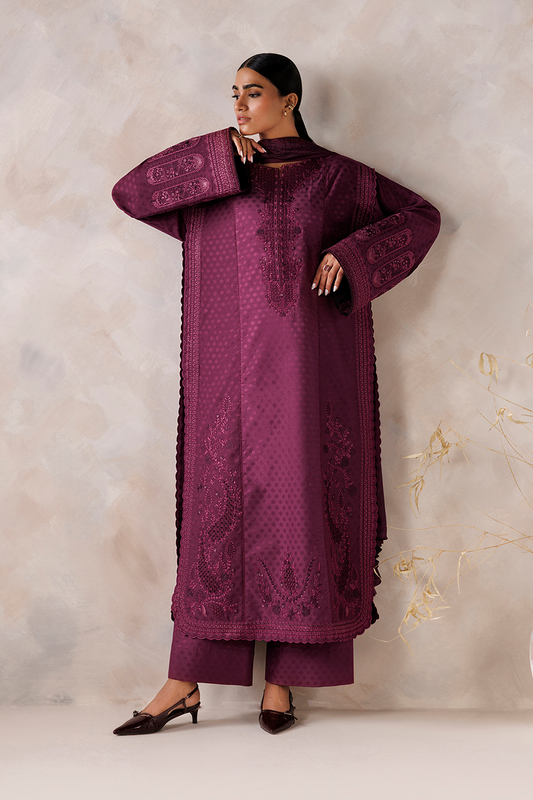UE-747 Embroidered Viscose Jacquard