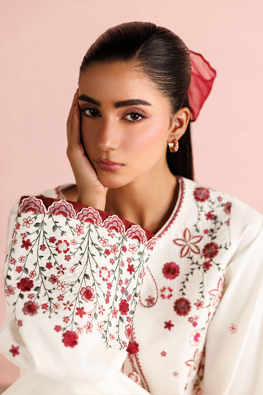 IP-355 Embroidered Lawn - Iznik