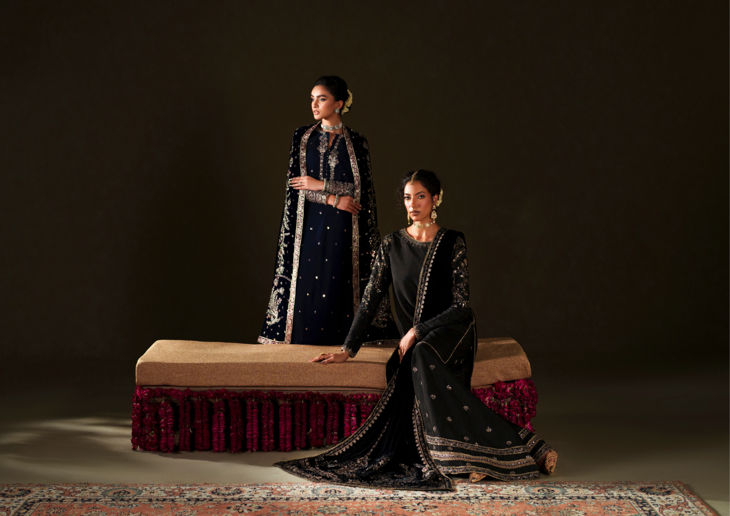 How to Style a Velvet Embroidered Dress for Your Winter Soirées Abroad