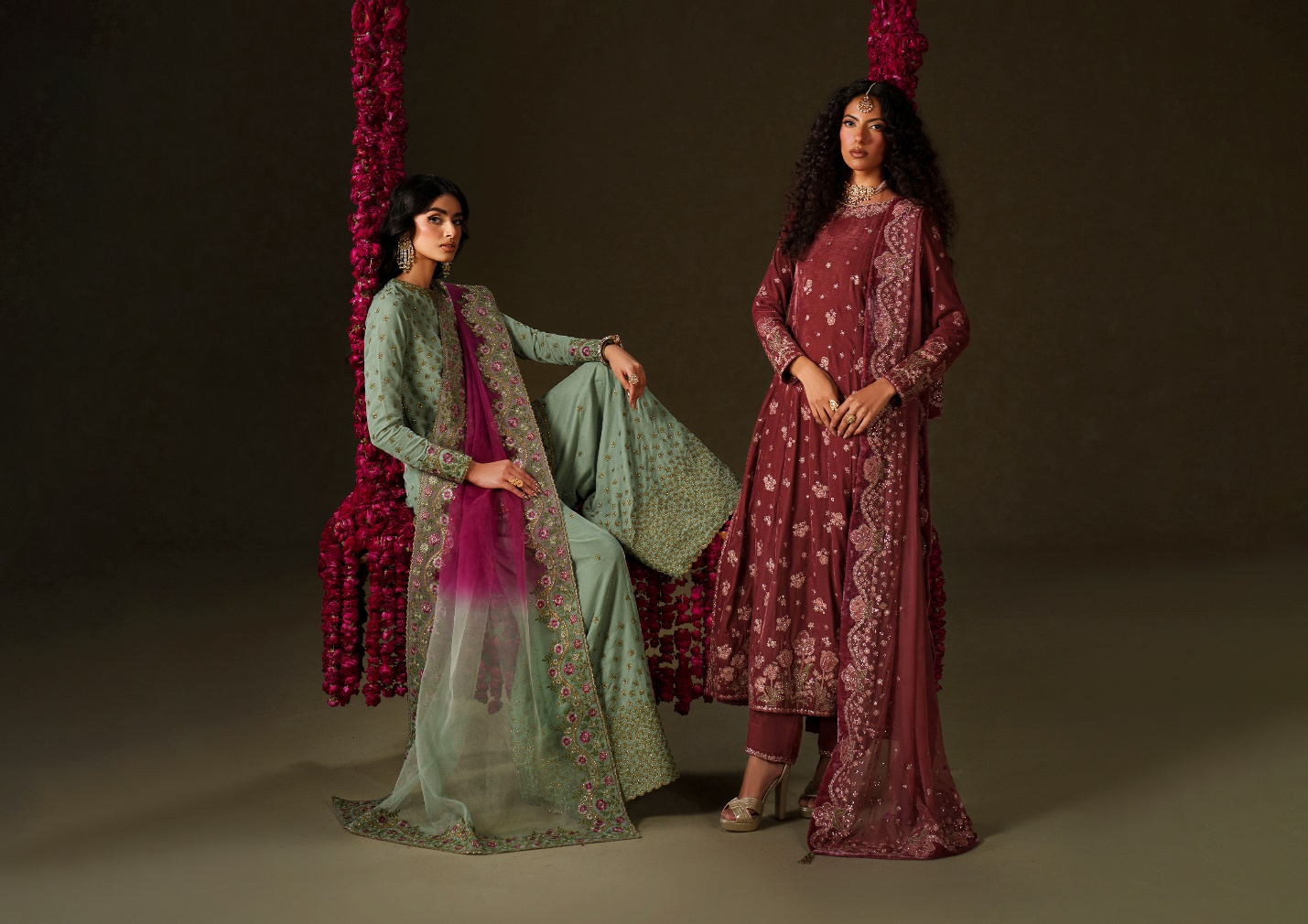 Velvet Edit II: Discover the Velvet Embroidered Dresses Defining Winter Luxury