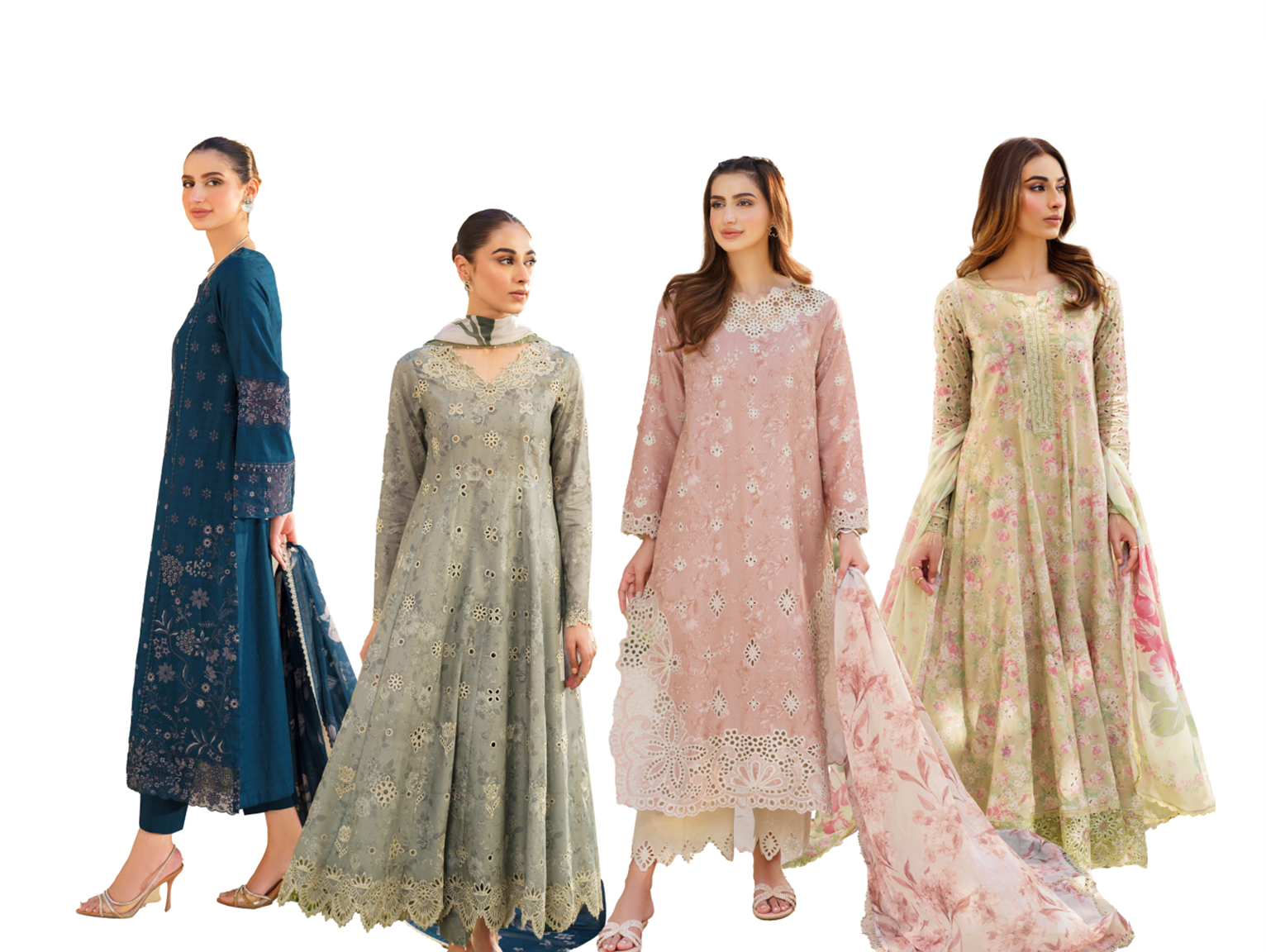 Iznik's Summer Palette Printed and Embroidered Splendor Lawn Collection