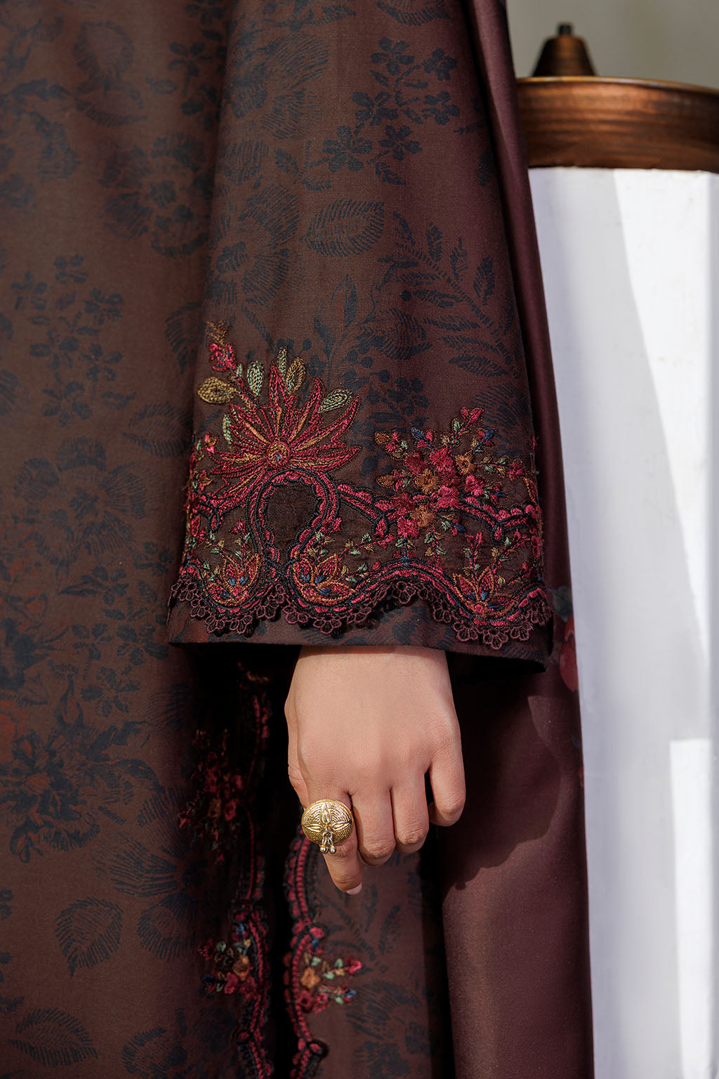 IPF-29  Embroidered Printed Viscose Linen