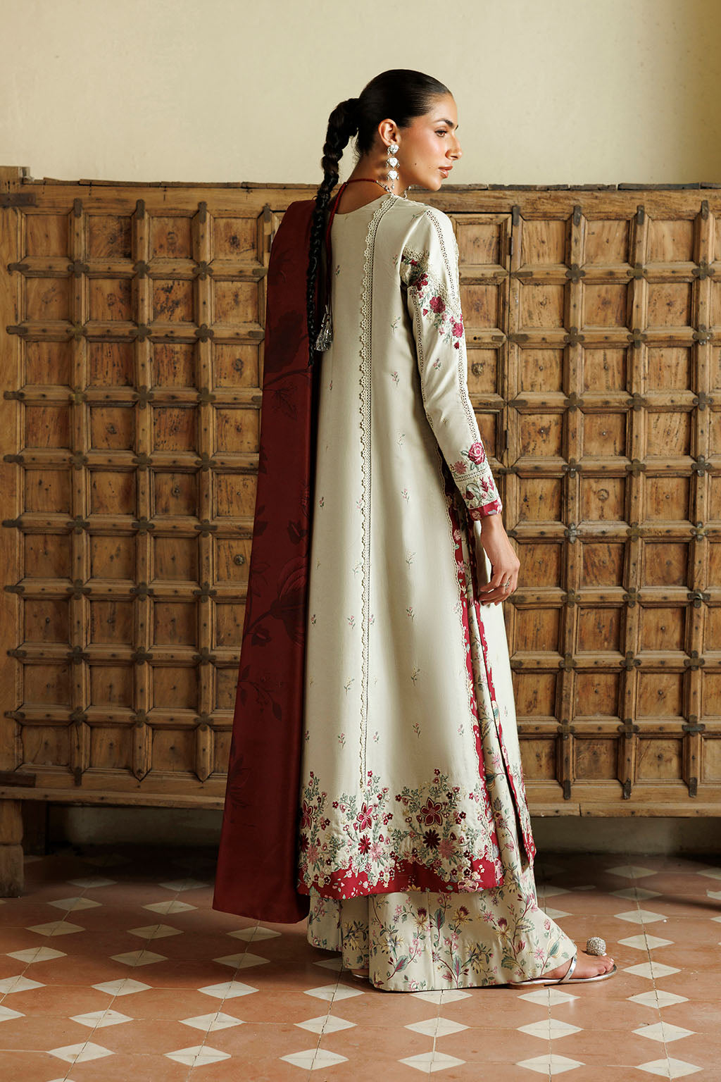 IPF-28  Embroidered Printed Viscose Linen