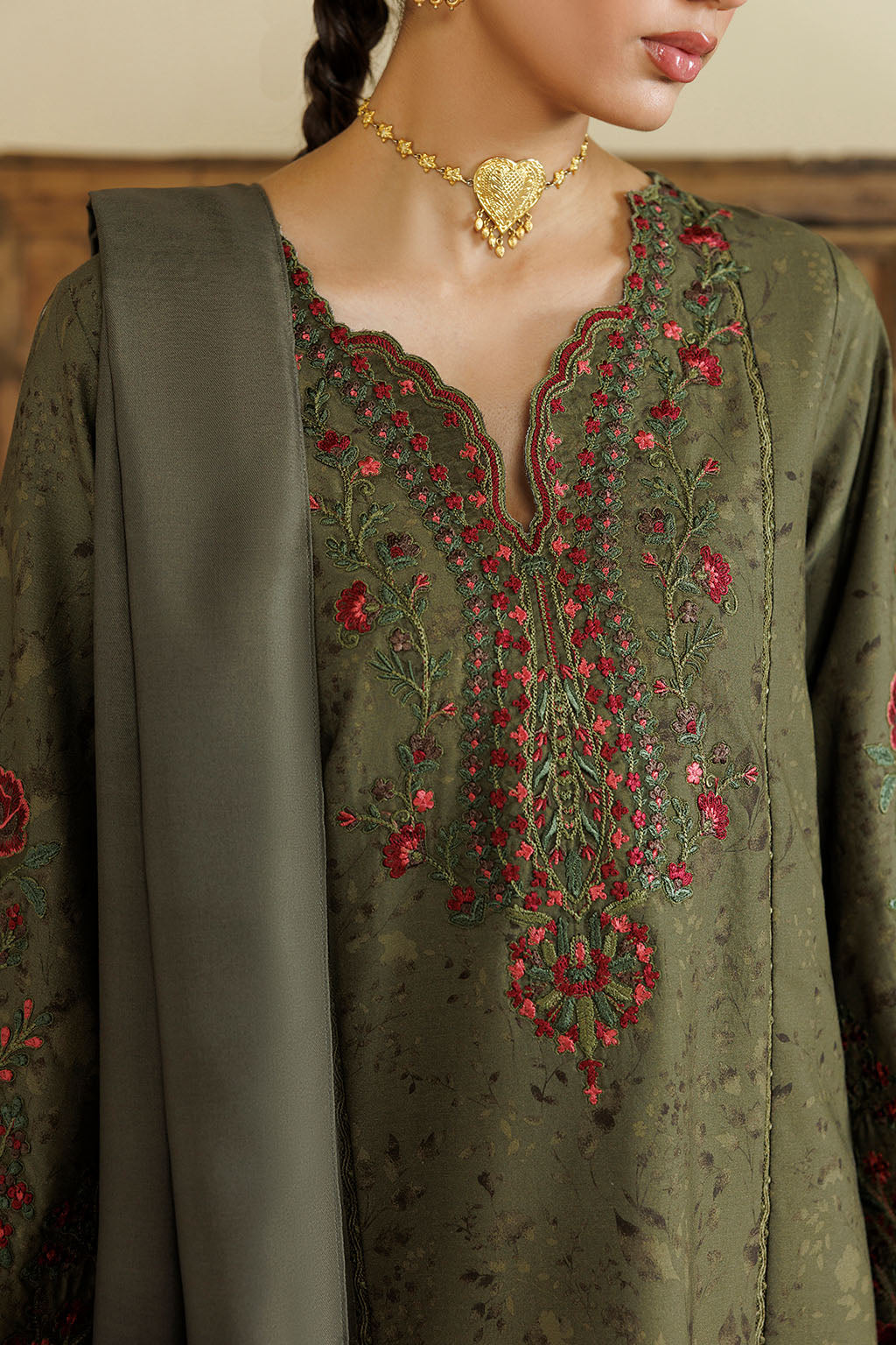 IPF-27  Embroidered Printed Viscose Linen