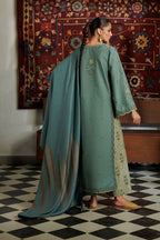 IPF-24 Embroidered Printed Viscose Linen