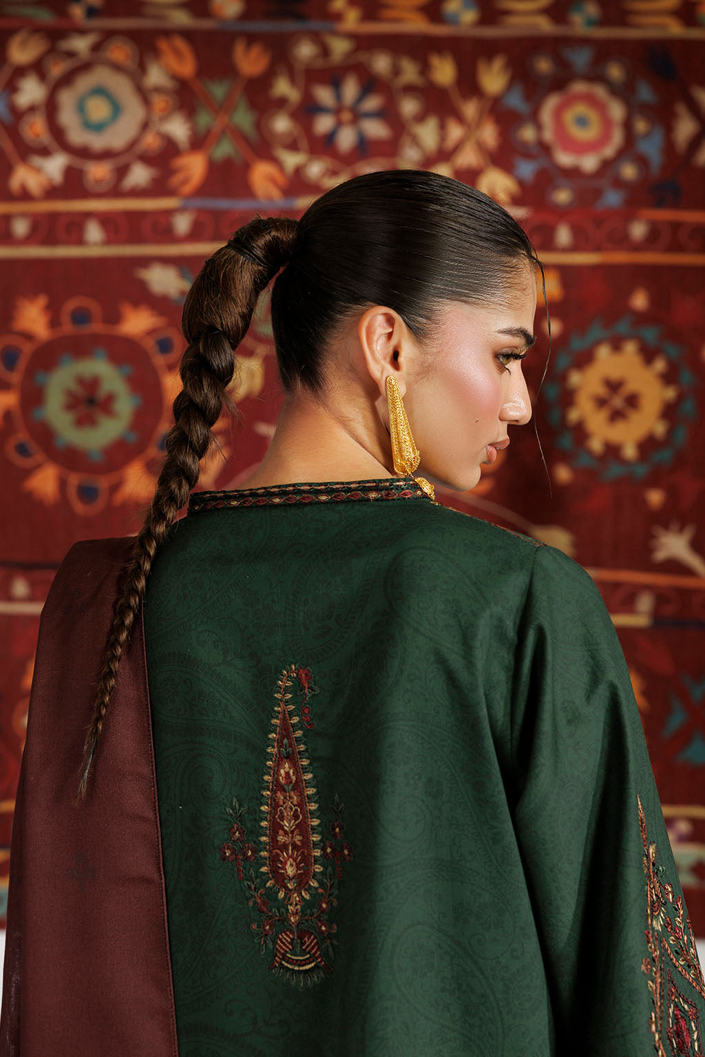 IPF-32  Embroidered Printed Viscose Linen