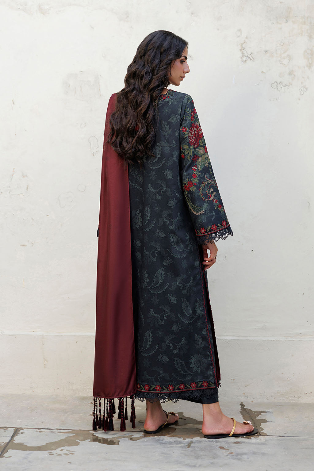 IPF-31  Embroidered Printed Viscose Linen