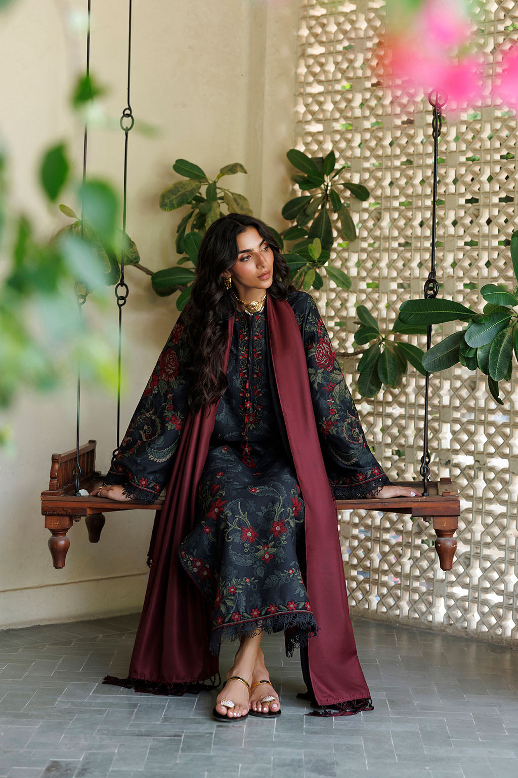 IPF-31  Embroidered Printed Viscose Linen