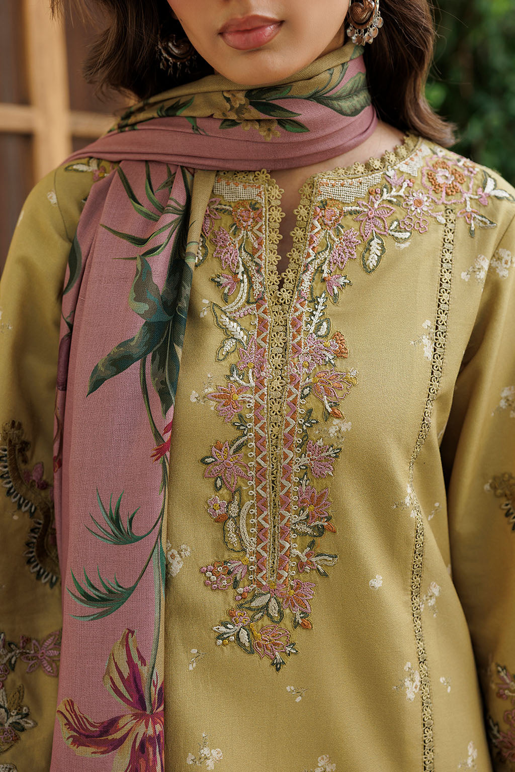 IPF-23 Embroidered Printed Viscose Linen