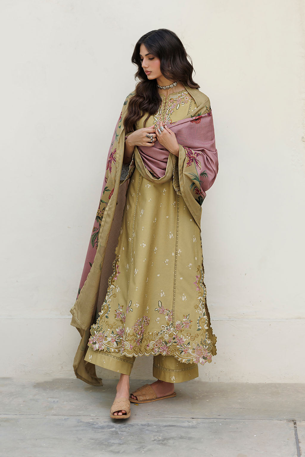 IPF-23 Embroidered Printed Viscose Linen