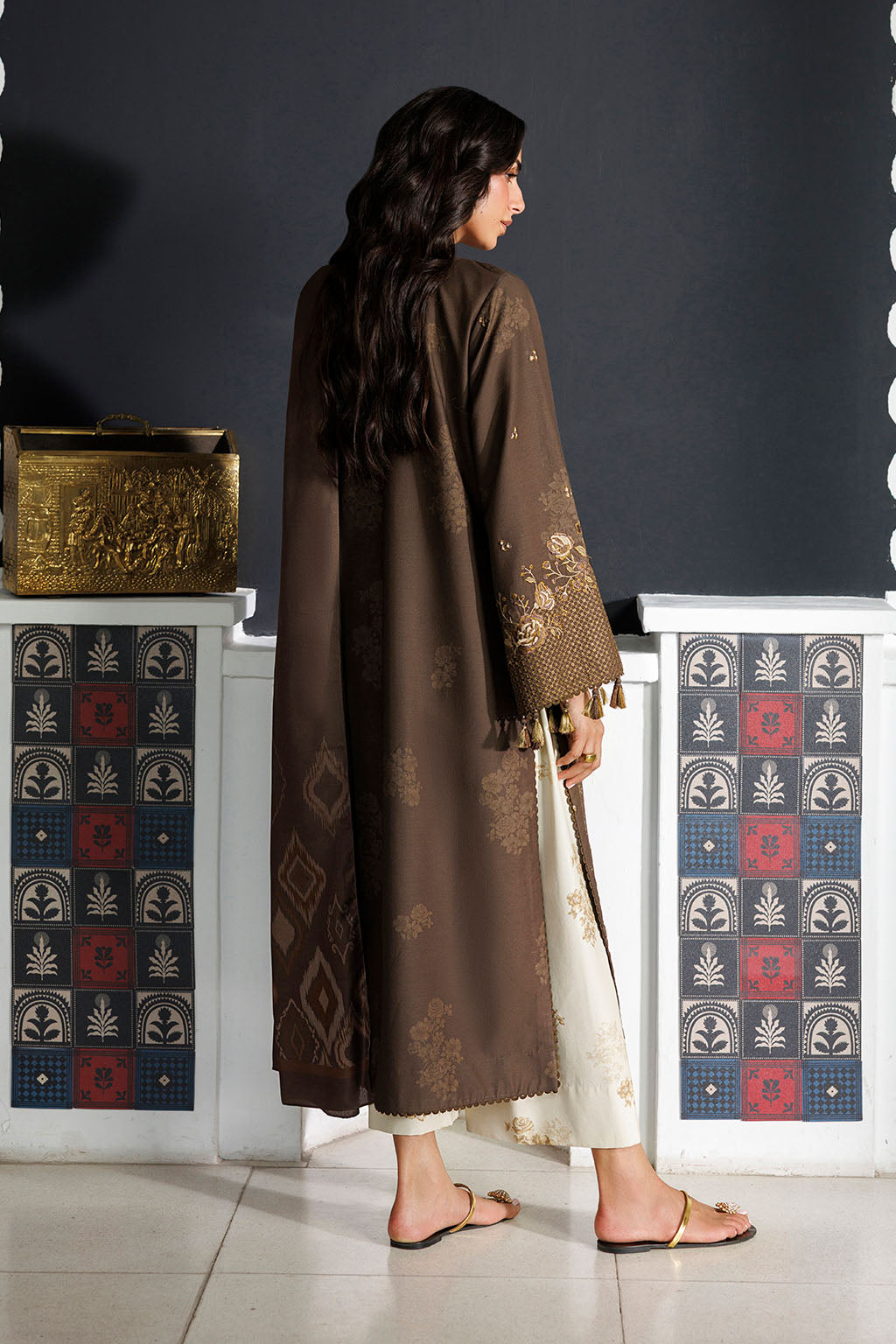 IPF-25 Embroidered Printed Viscose Linen
