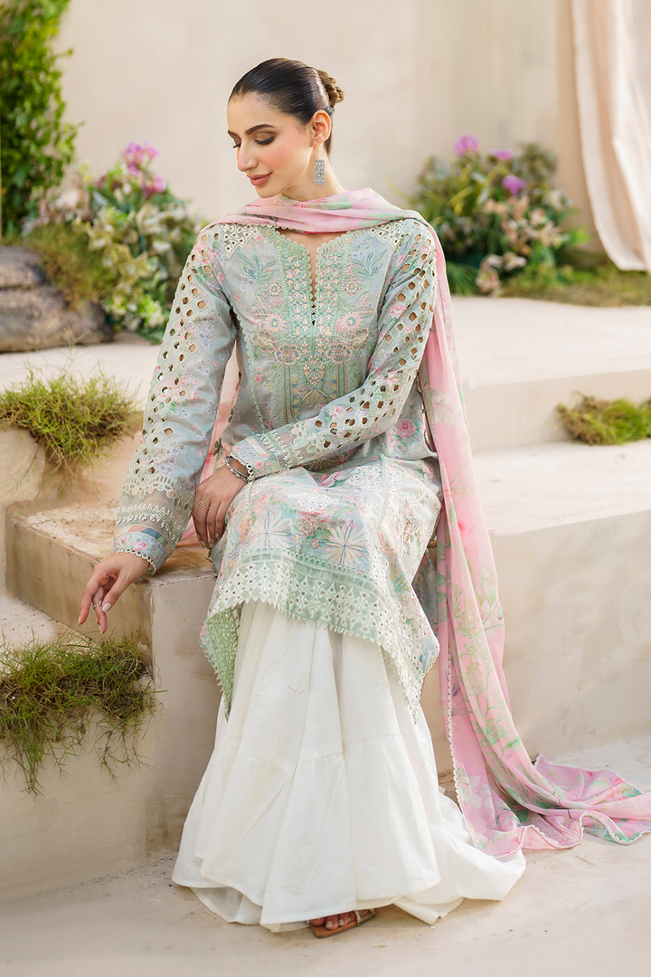 SFL-07 Embroidered Lawn - Iznik