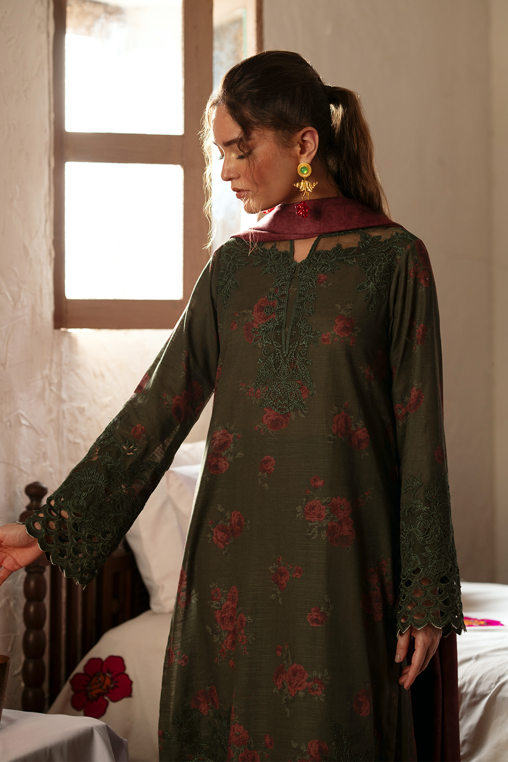 IPK-05 Printed Slub Khaddar - Iznik