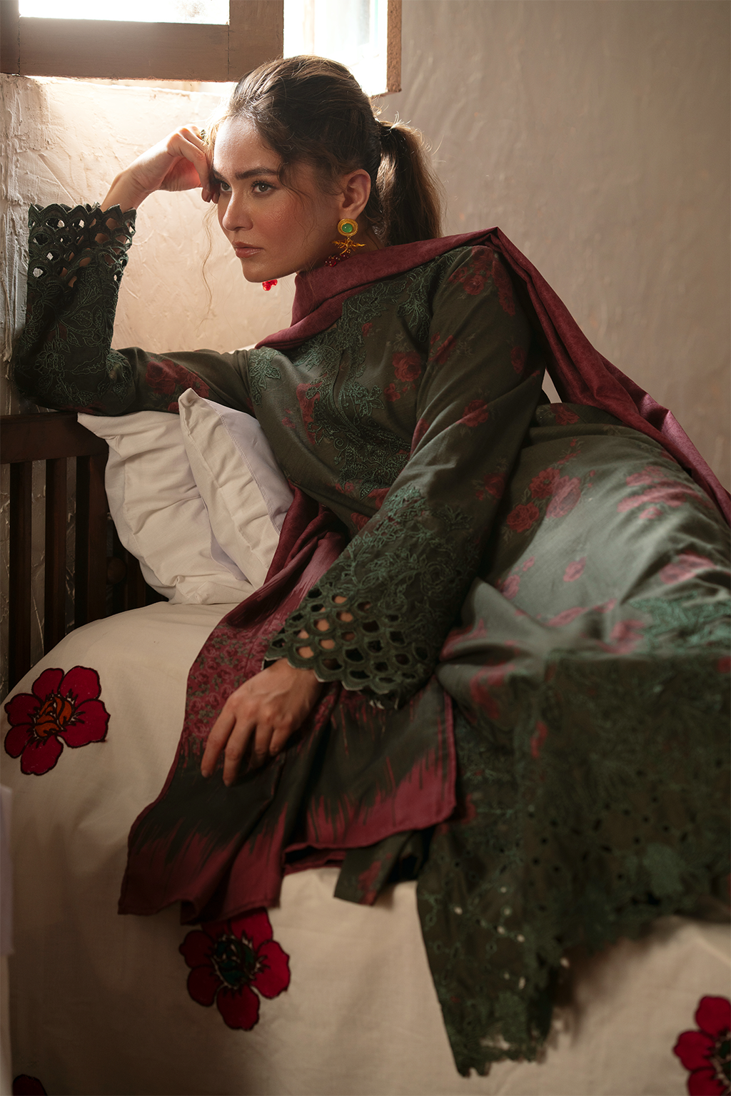 IPK-05 Printed Slub Khaddar - Iznik