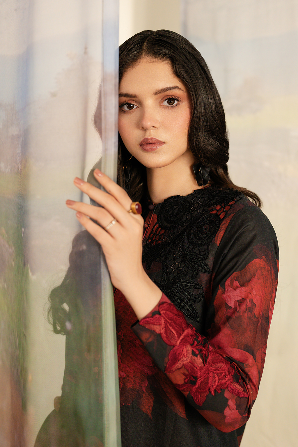 UE-455 Printed Lawn - Iznik