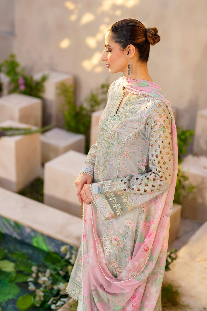 SFL-07 Embroidered Lawn - Iznik