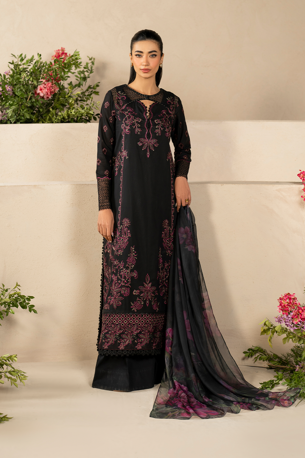 EFL-03 Embroidered Lawn Main image