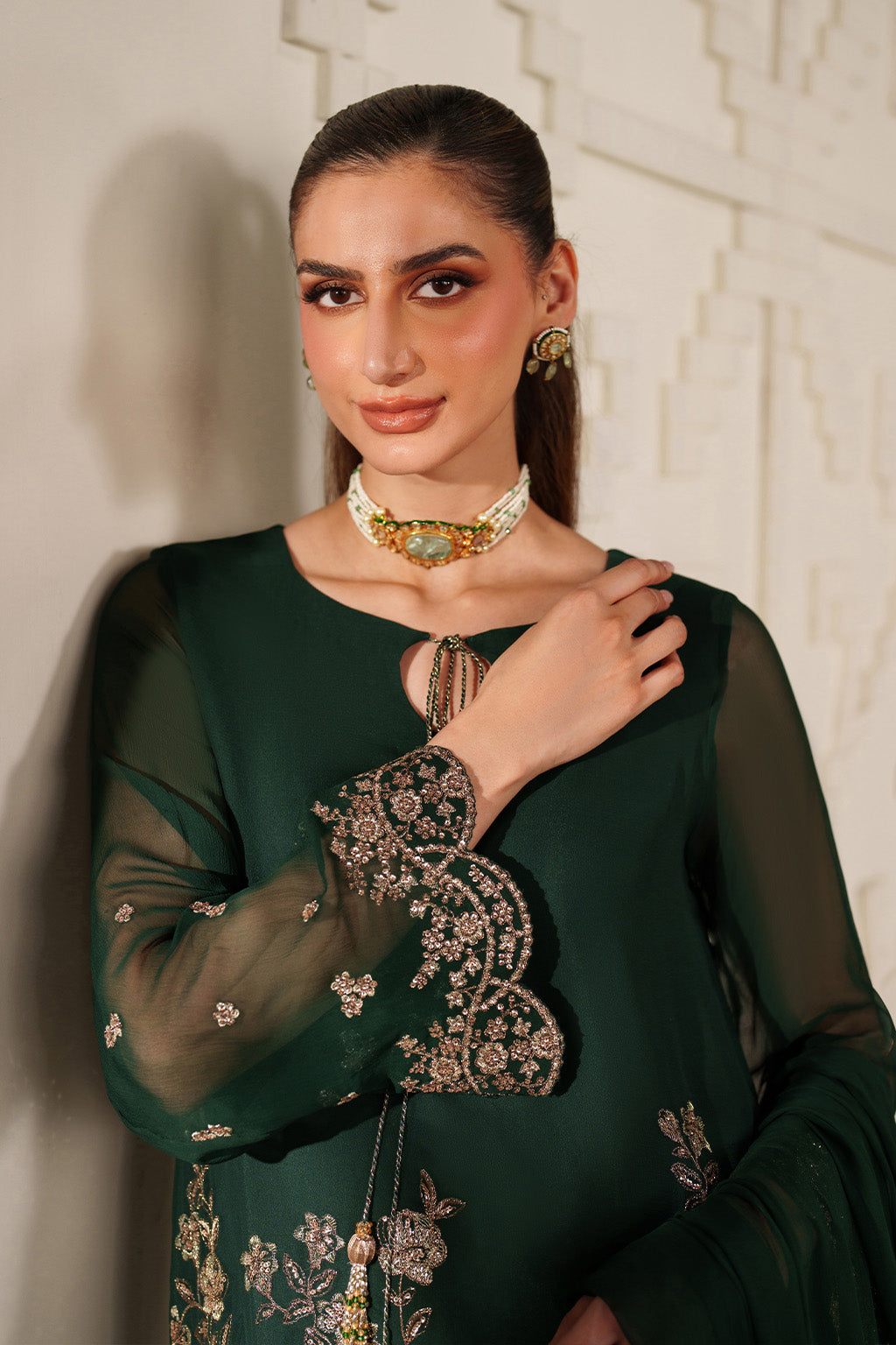 UE-619  Embroidered Chiffon