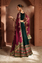IV-65 Embroidered Velvet ( Lehnga Choli )