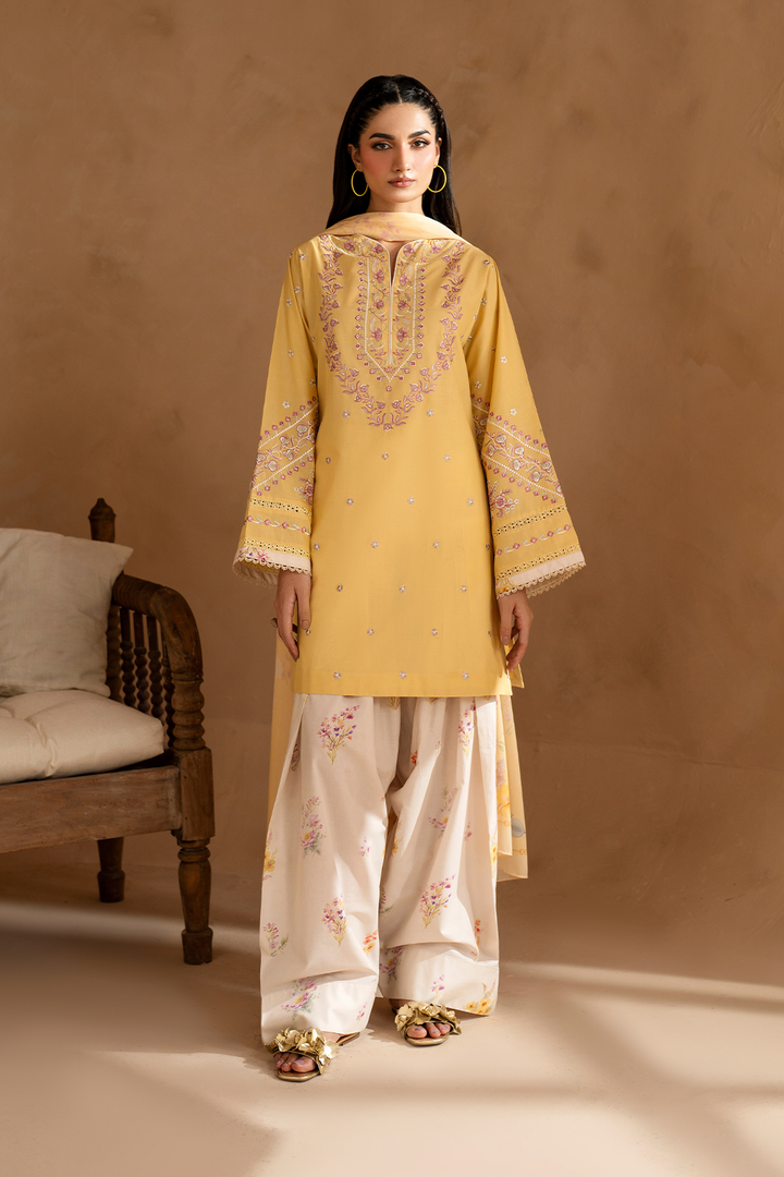UE-473 Embroidered Lawn - Iznik