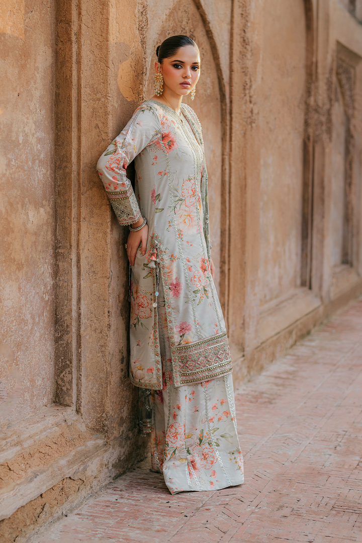 UE-311 Embroidered Raw Silk - Iznik