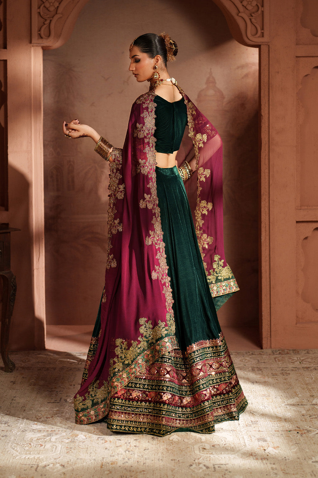 IV-65 Embroidered Velvet ( Frock )