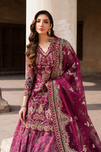 Embroidered Chiffon dress - Iznik
