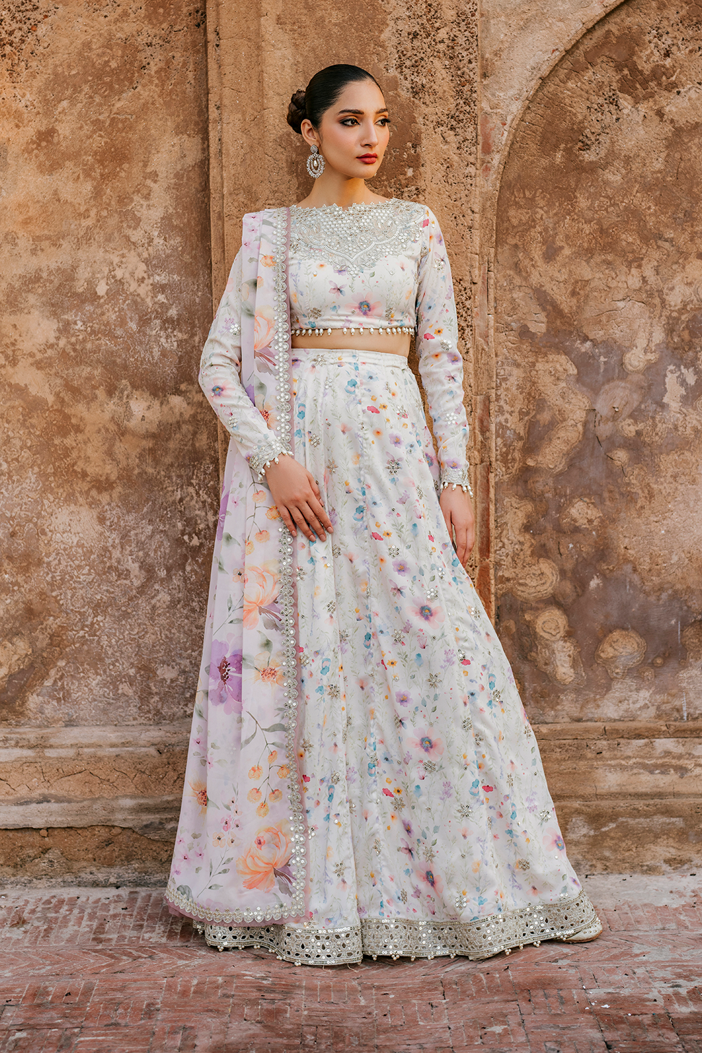 UE-316 Printed Georgette - Iznik