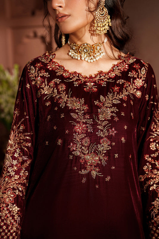 IV-55 Embroidered Velvet