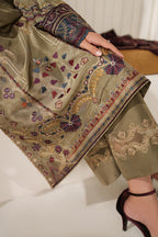 UE-614 Embroidered Ramen Silk