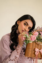 UE-431 Embroidered Textured Lawn - Iznik