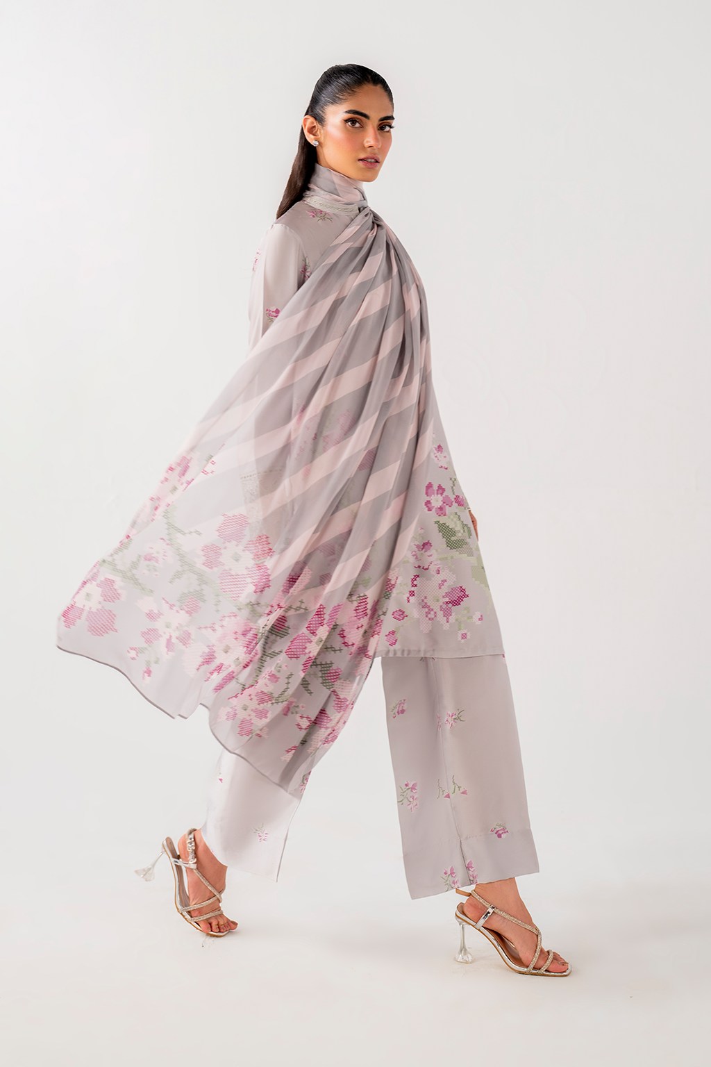 IP-244 Printed charmeuse - Iznik