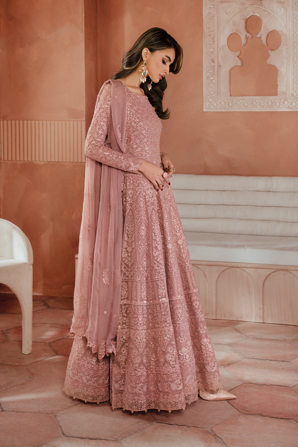 ICK-04 Embroidered Chiffon - Iznik Global