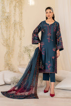 UE-379 Embroidered Pure Jacquard Silk